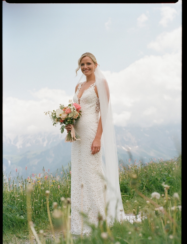 Bouquet de mariée Mariage Alpes Suisse 