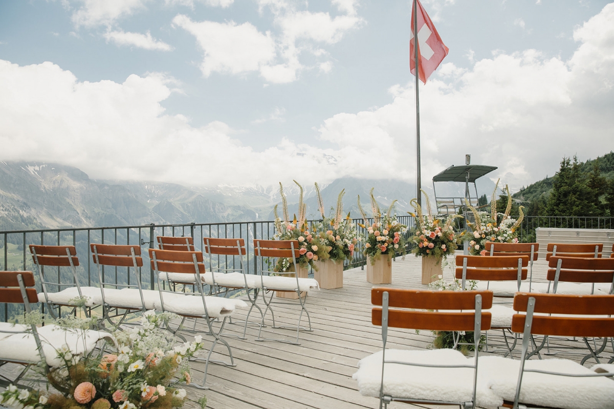 Fleurs cérémonie Mariage Alpes Alpes