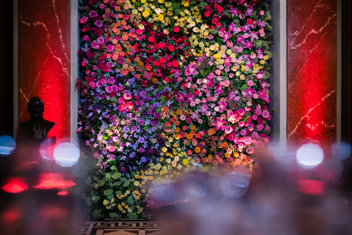 Flower wall Grand Theatre Geneva