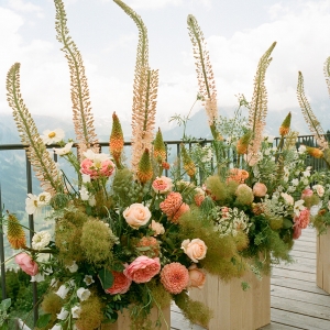 Fleurs cérémonie Mariage Suisse Alpes